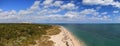 Aerial view of Bill Baggs Cape Florida State Park Royalty Free Stock Photo