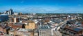 Aerial view of the Birmingham city center. Royalty Free Stock Photo