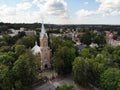 Aerial view of Birstonas town