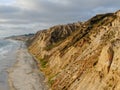 Aerial view of Black Beach, Torrey Pines. California. USA Royalty Free Stock Photo