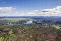 Aerial view of the black hills, Pactola Lake