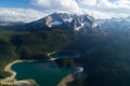 Aerial view of Black Lake near Durmitor mountain