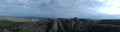 Aerial view of the black rocks of Pedras Negras, Angola