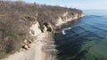 Aerial view of Black sea coast net Saint Athanasius cape, Bulgaria