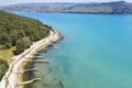 An aerial view of Blaz bay, Istria, Croatia Royalty Free Stock Photo