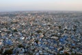 Aerial view of blue city jodhpur rajasthan india Royalty Free Stock Photo