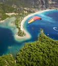 Aerial view of Blue Lagoon in Oludeniz, Turkey