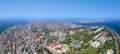 Aerial view of Blue Mosque and Hagia Sophia in Istanbul Royalty Free Stock Photo