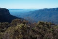 Aerial view of the Blue Mountains, NSW, Australia Royalty Free Stock Photo