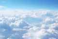 aerial view blue sky with clouds Royalty Free Stock Photo