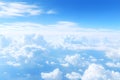 aerial view blue sky with clouds Royalty Free Stock Photo