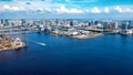 Aerial view of Odaiba Harbor in Tokyo, Japan Royalty Free Stock Photo