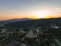 Aerial view of Bojnice castle in Slovakia Royalty Free Stock Photo