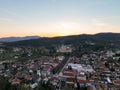 Aerial view of Bojnice castle in Slovakia Royalty Free Stock Photo