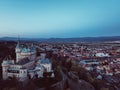 Aerial view of Bojnice castle in Slovakia Royalty Free Stock Photo