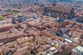 Aerial view of Bologna from Asinelli Tower, Italy Royalty Free Stock Photo