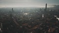 Aerial view of Bologna cityscape in the morning, Italy Royalty Free Stock Photo