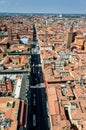 Aerial view of Bologna, Italy Royalty Free Stock Photo