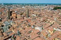 Aerial view of Bologna, Italy Royalty Free Stock Photo