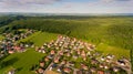Aerial view of Boos village in Bavaria. Royalty Free Stock Photo