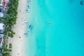 Aerial view of Boracay beach in Philippines Royalty Free Stock Photo