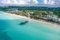 Aerial view of Boracay beach in Philippines Royalty Free Stock Photo