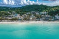 Aerial view of Boracay beach in Philippines Royalty Free Stock Photo