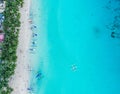 Aerial view of Boracay beach in Philippines Royalty Free Stock Photo