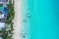 Aerial view of Boracay beach in Philippines