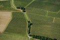 Aerial view of Bordeaux vineyard, France Royalty Free Stock Photo