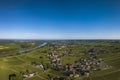 Aerial view, Bordeaux vineyard, landscape vineyard south west of france Royalty Free Stock Photo