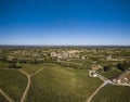 Aerial View, Bordeaux vineyards, Saint-Emilion, Gironde department, France