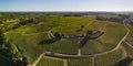 Aerial View, Bordeaux vineyards, Saint-Emilion, Gironde department, France