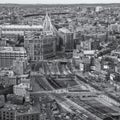 Aerial view of Boston in Massachusetts, USA Royalty Free Stock Photo