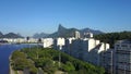 Aerial View of Botafogo Bay, Rio de Janeiro City and Highway