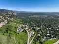 Aerial view of Boulder City, Colorado, USA. Royalty Free Stock Photo