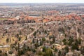 Aerial view of Boulder, Colorado, from Panorama Point Royalty Free Stock Photo