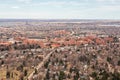 Aerial view of Boulder, Colorado, from Panorama Point Royalty Free Stock Photo