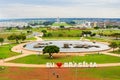 Aerial View of Brasilia, Capital of Brazil