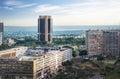 Aerial view of Brasilia and Central Bank of Brazil headquarters building - Brasilia, Distrito Federal, Brazil Royalty Free Stock Photo