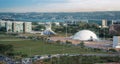 Aerial view of Brasilia - Brasilia, Distrito Federal, Brazil Royalty Free Stock Photo