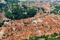 Aerial View Of Brasov City Of Romania Royalty Free Stock Photo