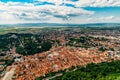 Aerial View Of Brasov City Of Romania Royalty Free Stock Photo