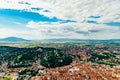 Aerial View Of Brasov City Of Romania Royalty Free Stock Photo