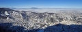 Aerial view of Brasov city, Romania Royalty Free Stock Photo