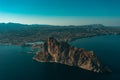 Ifach rock in Calpe resort town. Spain Royalty Free Stock Photo