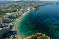 Ifach rock in Calpe resort town. Spain Royalty Free Stock Photo