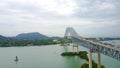 Bridge of The Americas across the Panama Canal Royalty Free Stock Photo