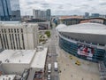 Aerial View Of Bridgestone Arena Home Of The Nashville Predators Royalty Free Stock Photo