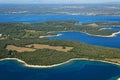 Aerial view of Brijuni National Park Royalty Free Stock Photo